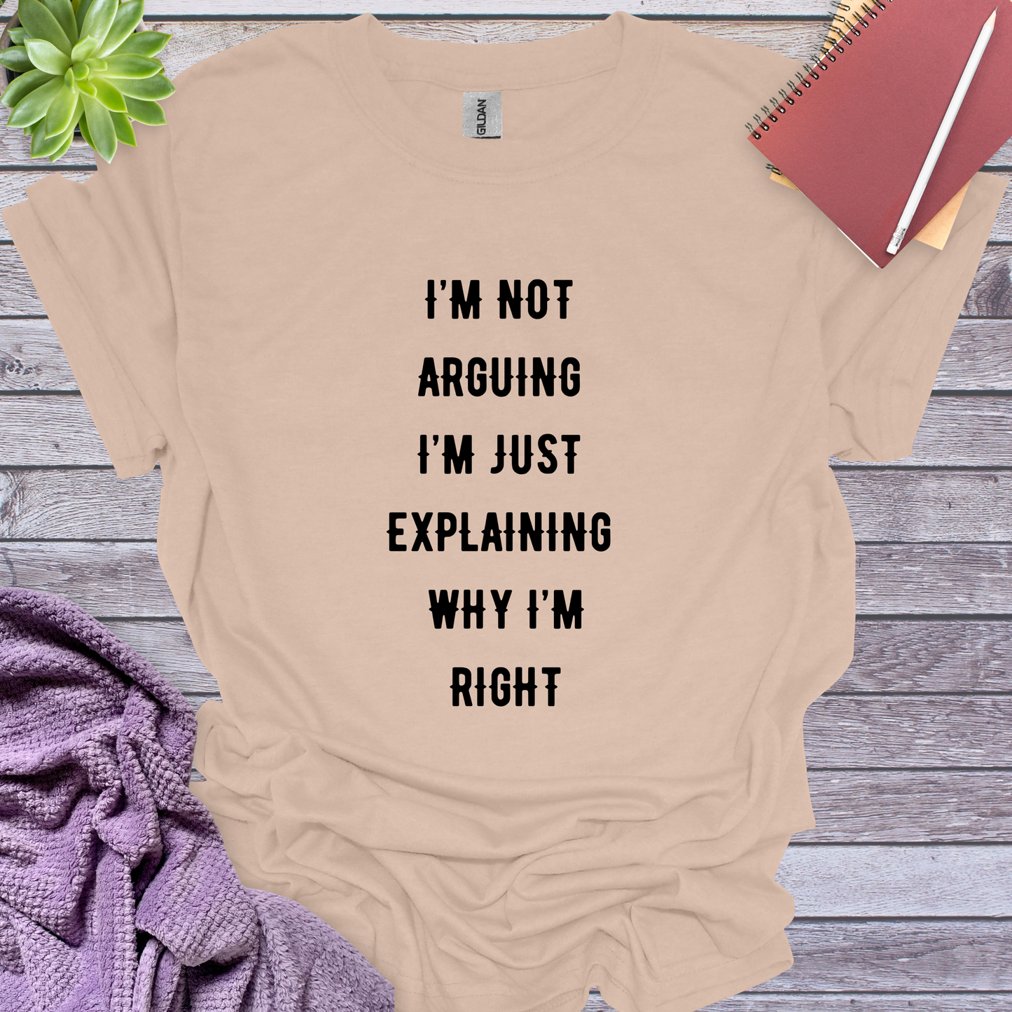 Not arguing