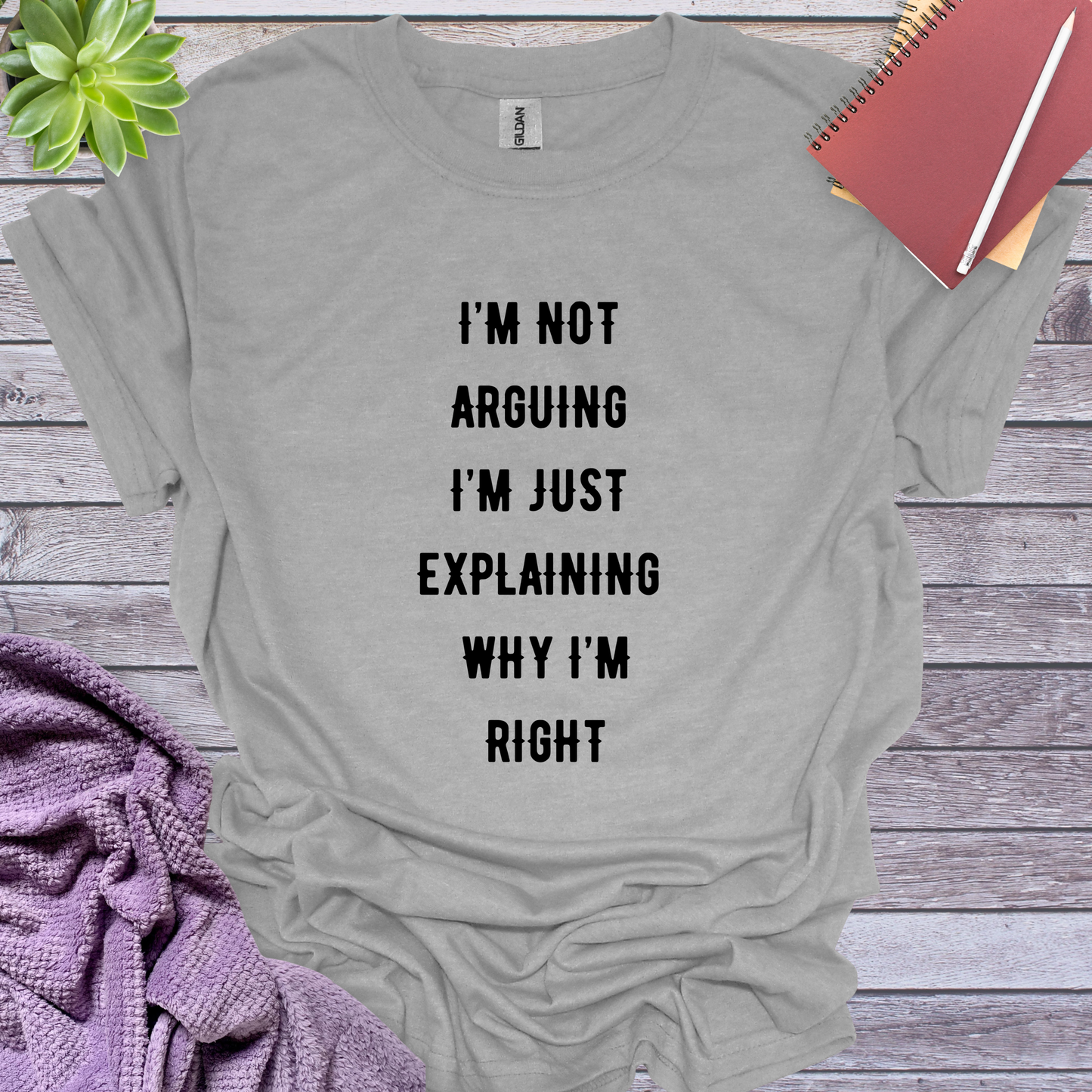 Not arguing