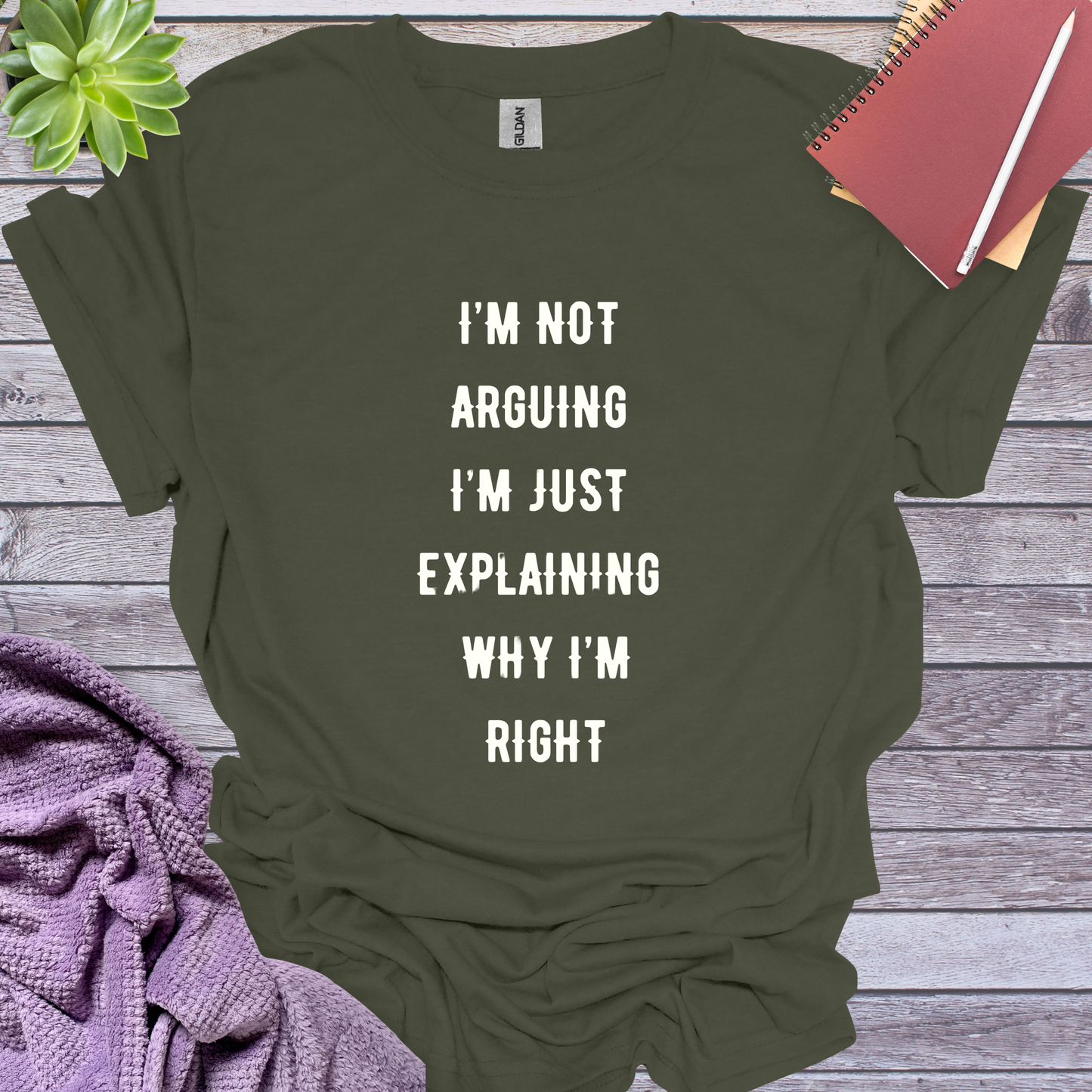 Not arguing