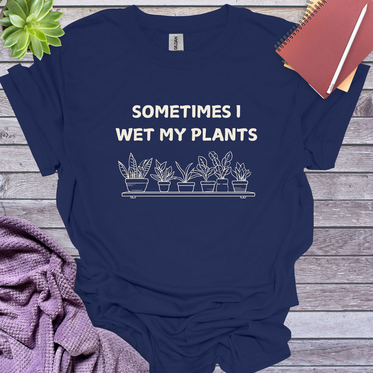Sometimes I wet my plants