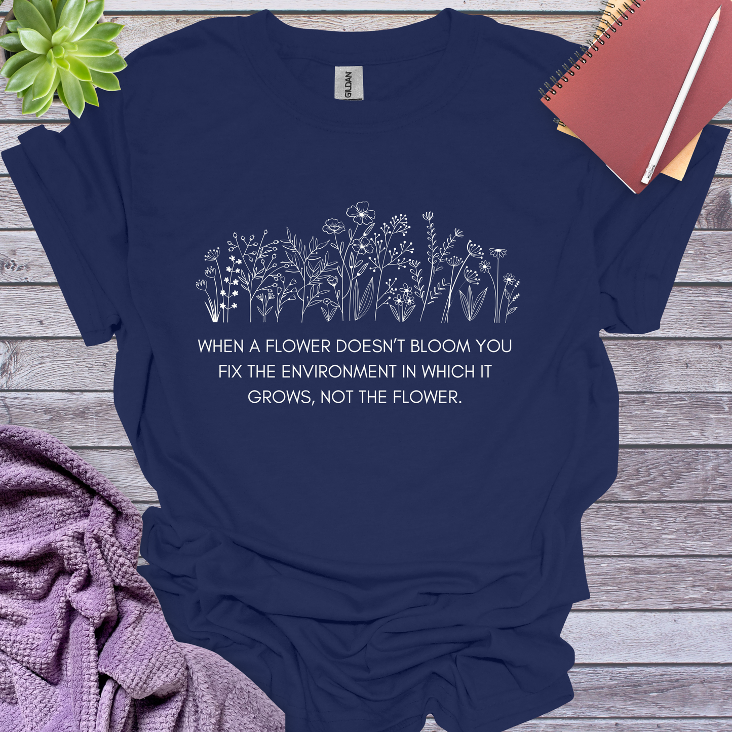 Fix the environment not the flower